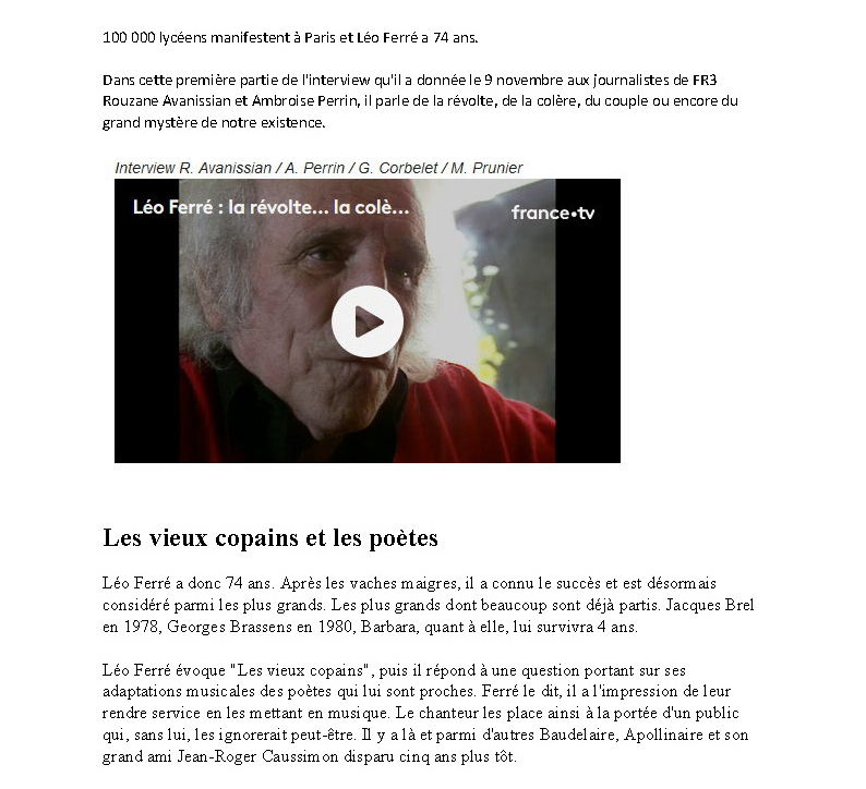 09/12/2016 Franceinfo L'interview inédite