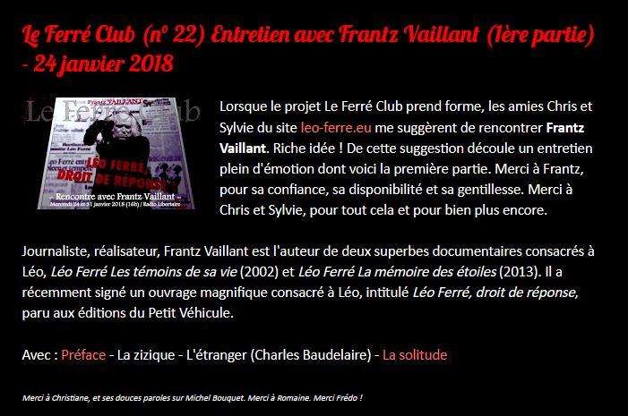 24/01/2018 Le Ferré club Frantz Vaillant