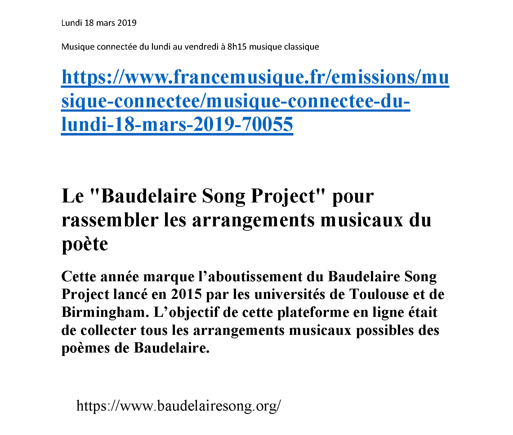   18/03/2019 Baudelaire Song Project