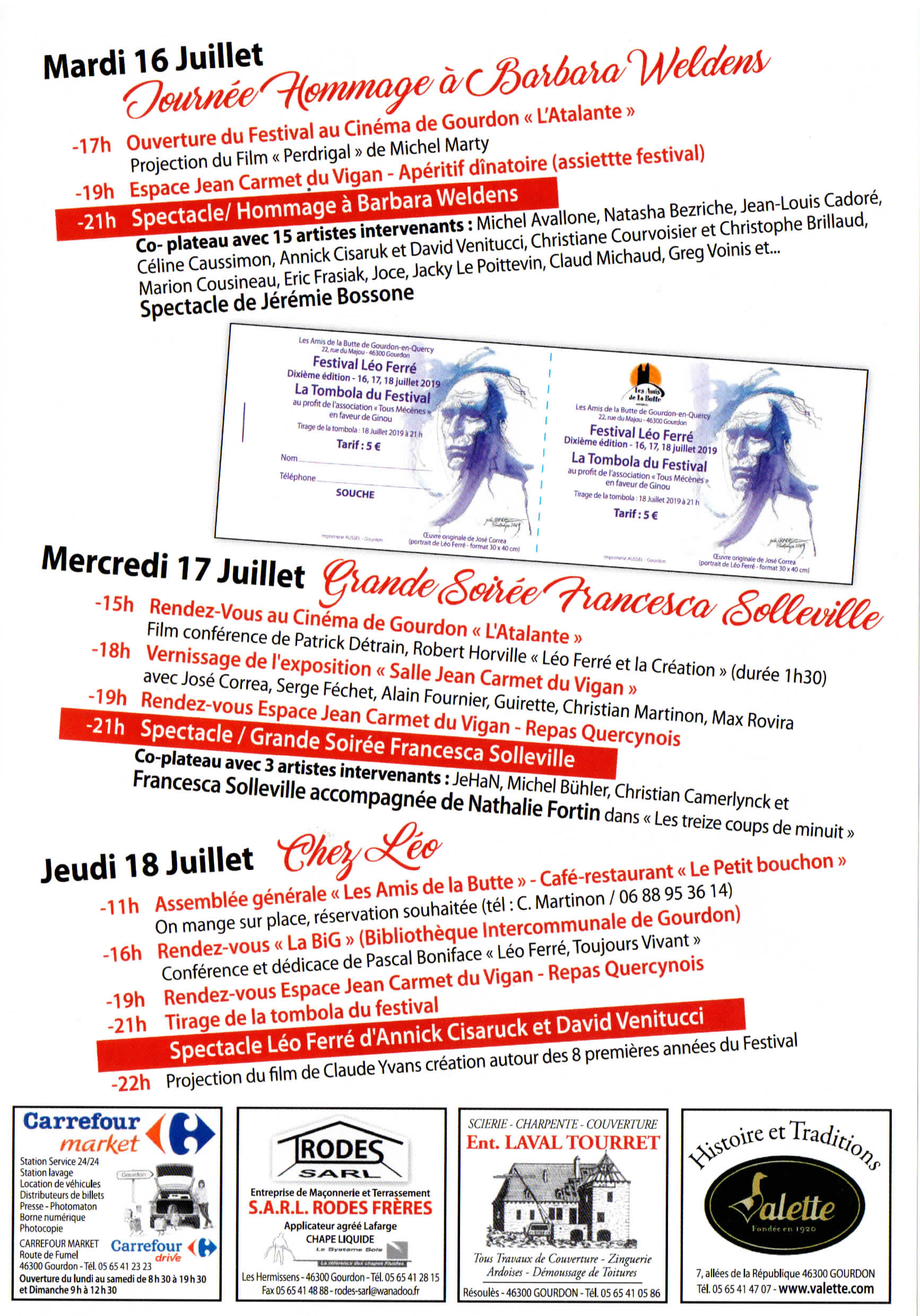  du 16/07 au 18 07 10 ème Festival Léo Ferré de Gourdon en Quercy-Flyer 