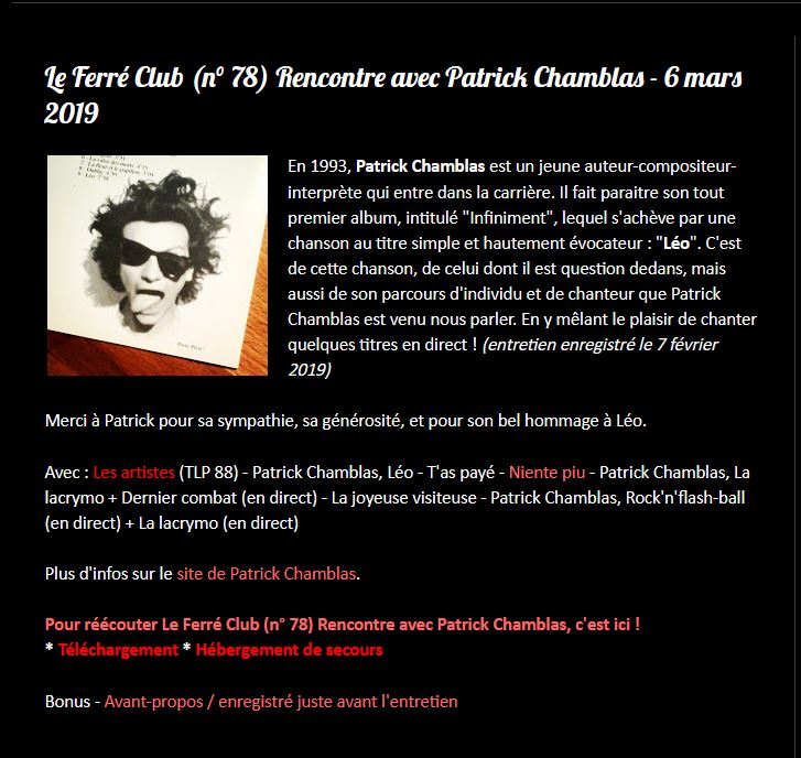    06/03/2019 Le Ferré Club Patrick Chamblas