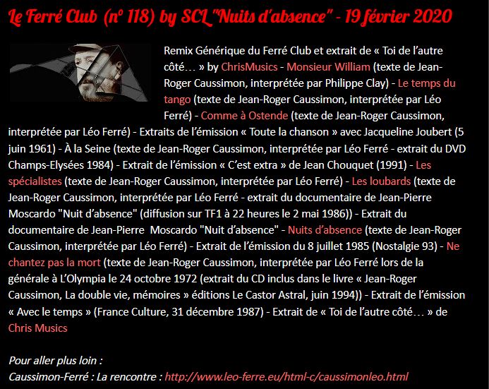   19/02/2020 Le Ferré Club  by SCL Nuits d'absence 