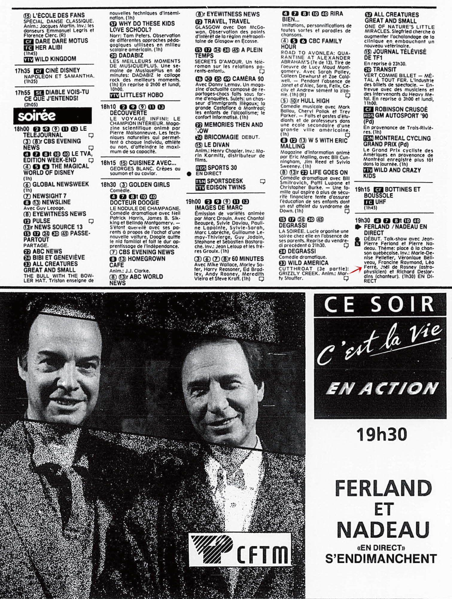 Léo Ferré - La Presse, 29 septembre 1990, Télé+