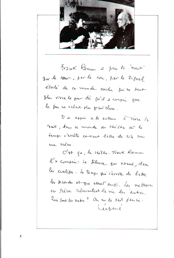 Léo Ferré - Programme TLP-Déjazet (Paris) du 2 au 25 novembre 1990