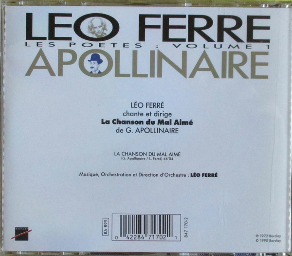 Léo Ferré - Barclay, compilation Léo Ferré Les poètes