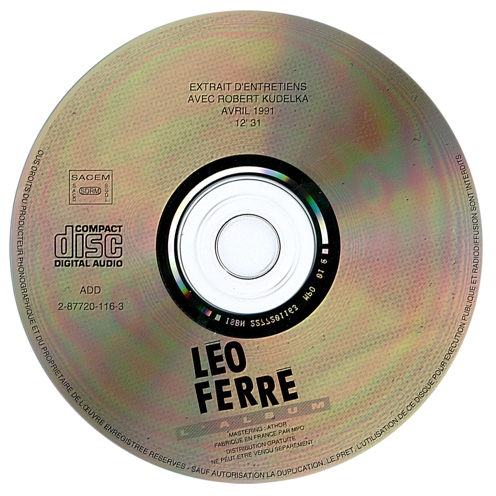 Léo Ferré - L'album, par Robert Kudelka