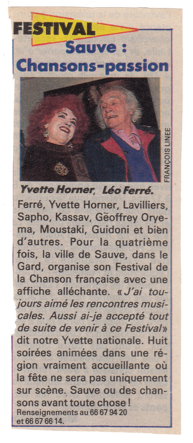 Léo Ferré - TV-Hebdo Sud du 18 au 24/07/1992