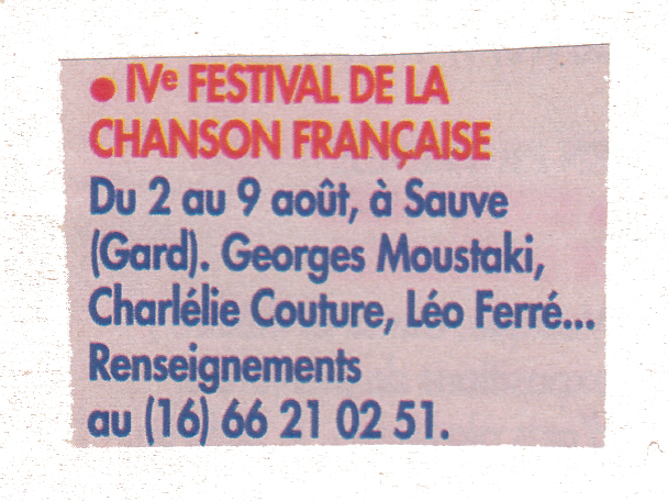 Léo Ferré - Les Couleurs du temps d'août 1992