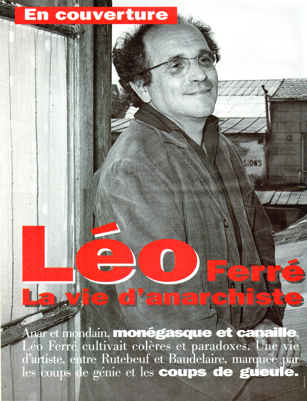 Léo Ferré - Globe Hebdo N°24 du 21 au 27/07/1993